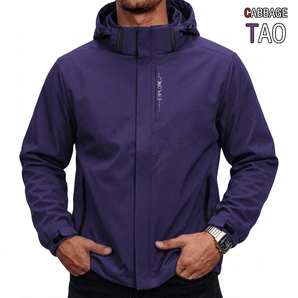 Cycling Rain Jacket Commute - Giacca Tattica Impermeabile da Uomo con