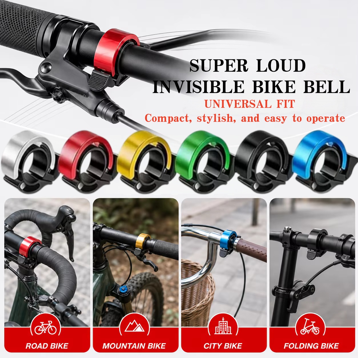 Campanello per Bicicletta MTB, - Bell Handlebar Ring recensione e prezzo